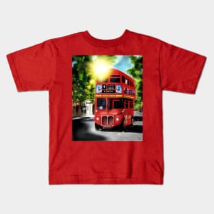 Route-Master, Red, City of London Antique Transport Kids T-Shirt